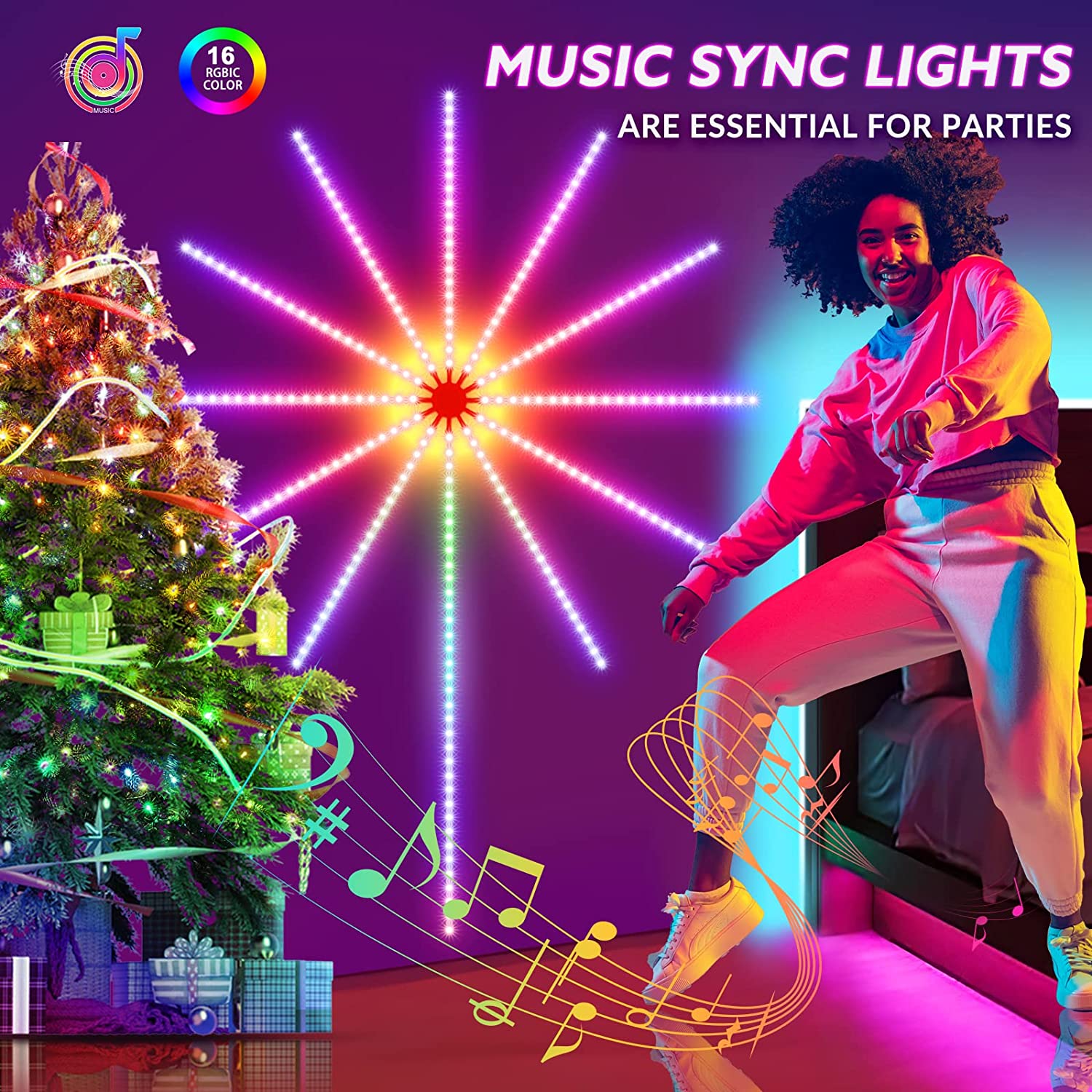 Firework LED Strip Lights