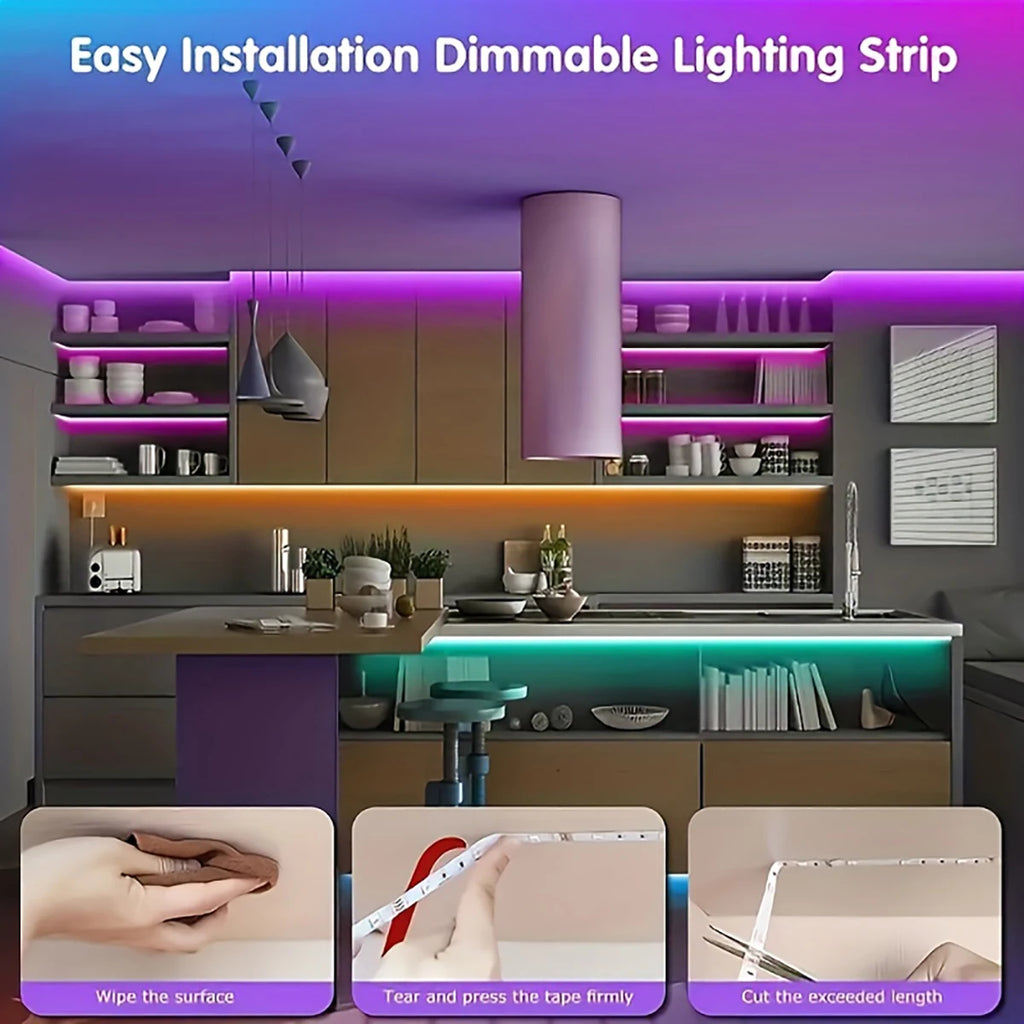 RGB LED Strip Lights with Remote Control