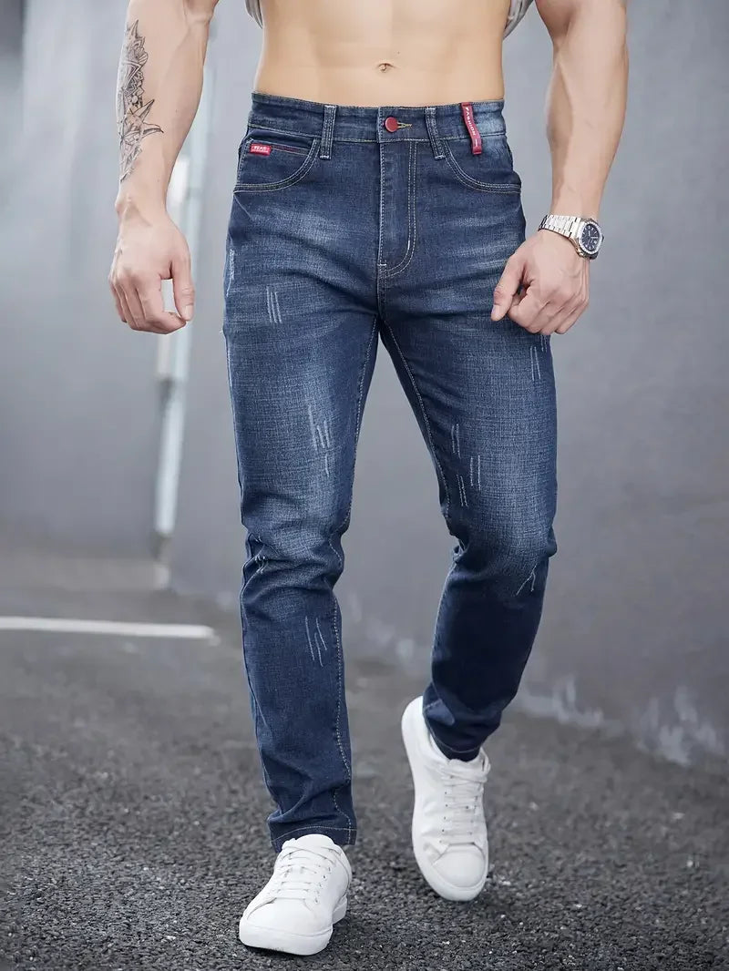 Men's Slim Casual Street Classic Skinny Jeans Pencil Jeans Trendyy Stretch Style Comfortable Casual Fashion Versatile