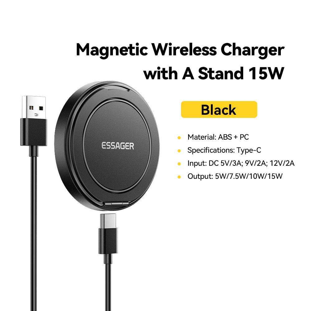 Magnetic Wireless Charger with Stand