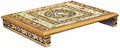 Peacock Design Wooden Meenakari Puja Chowki